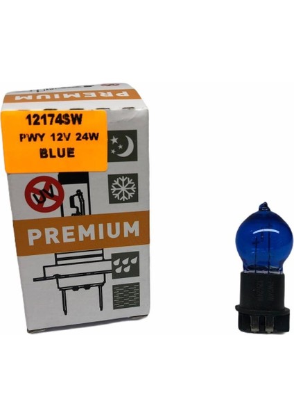 Premıum 12V Gündüz Sürüş Ampulü Beyaz Işık (PW24W)