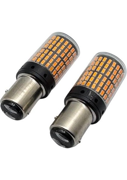 12V 1016 Ampul 144 Ledli Turuncu Canbus (2 Ad)