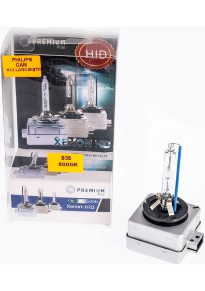 Premıum 12V-85V Xenon Ampul D3S 35W 8000K