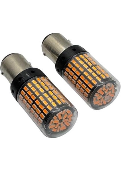 12V 1016 Ampul 144 Ledli Turuncu Canbus (2 Ad)