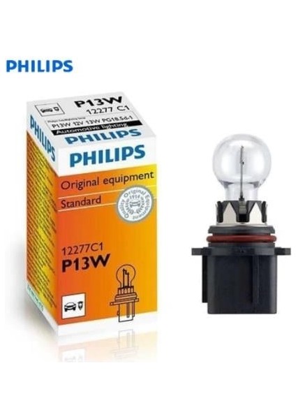 12V GÜNDÜZ SÜRÜŞ AMPULÜ SOKETLİ P13W (PG18.5d-1)