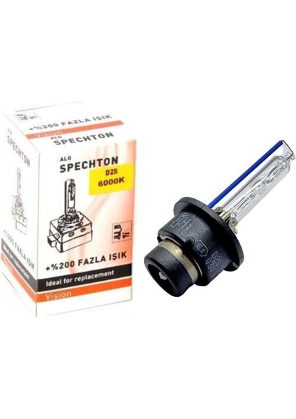 12V-85V Xenon Ampul D2S 35W %200 Fazla Işık 6000K