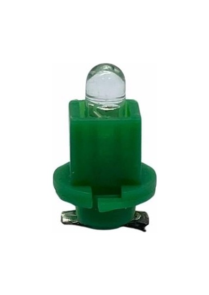 12V Duylu Gösterge Ampulü Dipsiz 1.2 W Yeşil (Arkadan Tırnak)
