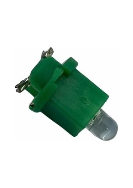 12V Duylu Gösterge Ampulü Dipsiz 1.2 W Yeşil (Arkadan Tırnak)
