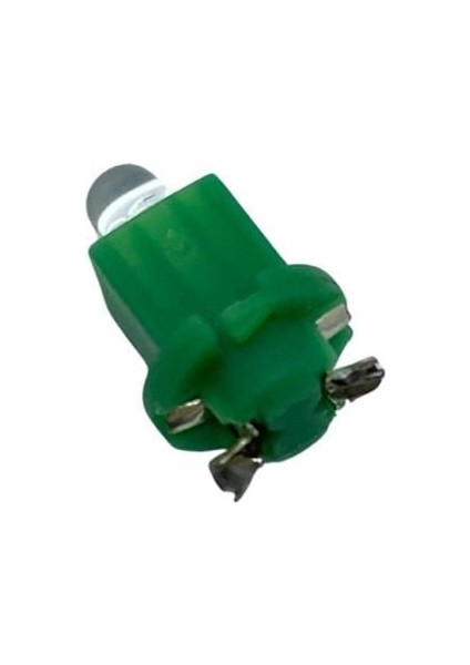 12V Duylu Gösterge Ampulü Dipsiz 1.2 W Yeşil (Arkadan Tırnak)