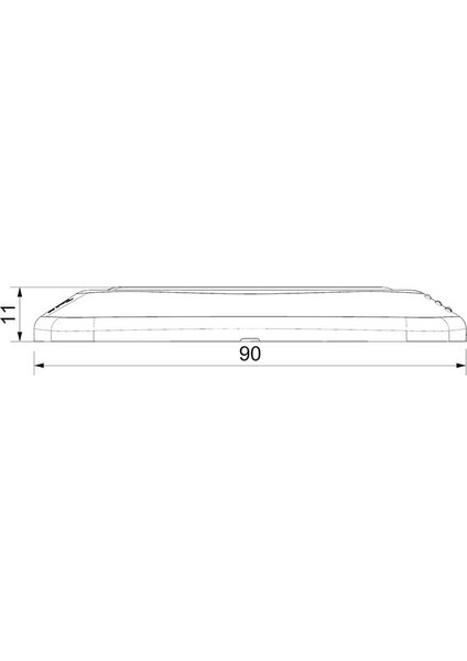 9V-32V Dokunmatık Buton (Buzzerli) (Engelli) (Mavi) (90*90 Mm)