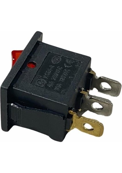 Tuşlu Anahtar Mini Işıklı (3 Fiş) (On-Off) (20*12 Mm) Kırmızı fiyatları