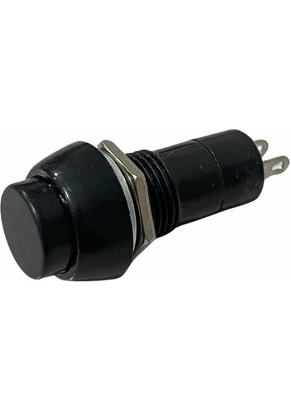 Mini Buton Pls Yaylı (12 Mm) Sıyah