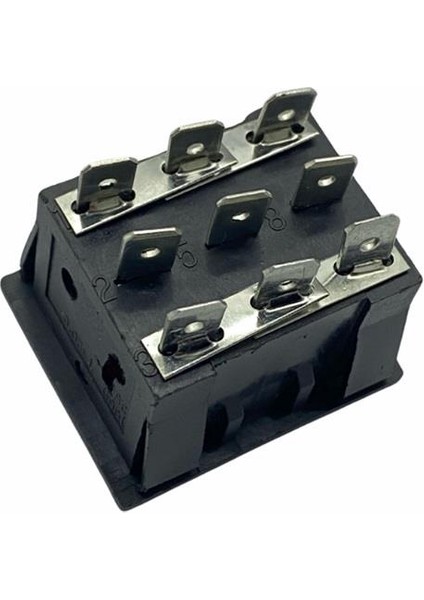 Tuşlu Anahtar 3'lü Işıklı Kare Tip (On-Off) (9 Fiş) modelleri