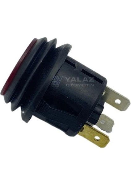 12V Buton Pls (Kalıcı) (On/off) (3 Fişli) (20 Mm) (Körüklü) Kırmızı fiyatları