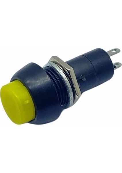 Mini Buton Pls Yaylı (12 Mm) Sarı