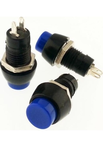 Mini Buton Pls (Kalıcı) (On/off) (11 Mm) Mavi