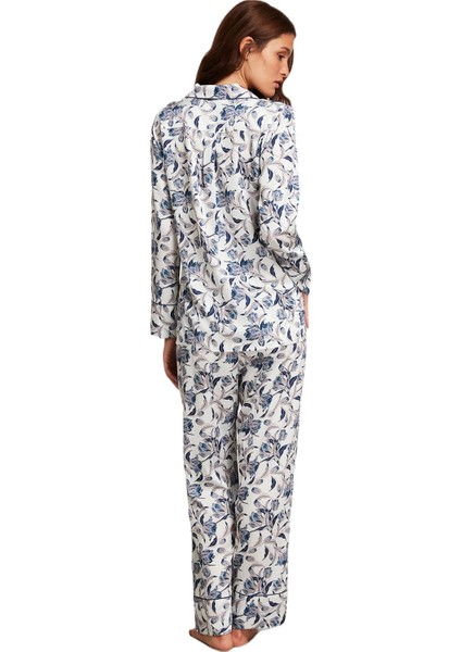 Kadın Desenli Pijama Takım 2029