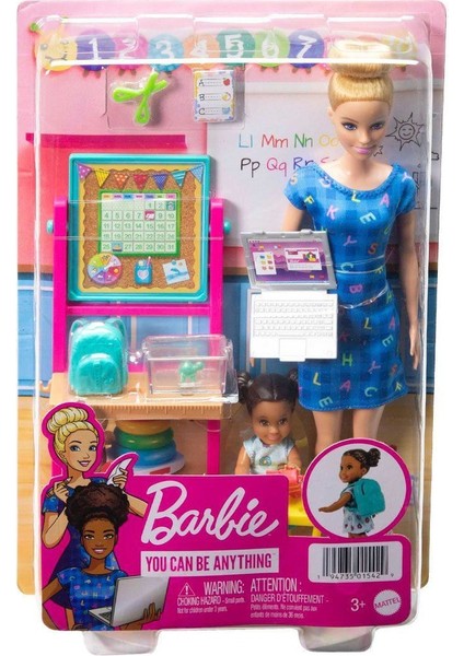 HCN19 Barbie Anaokulu Öğretmeni Oyun Seti