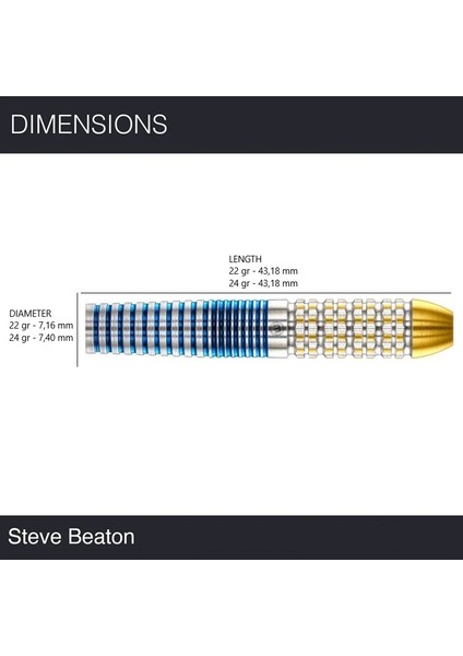 Steve Beaton Legacy Edition %90 Tungsten Çelik Uçlu Dart Oku modelleri