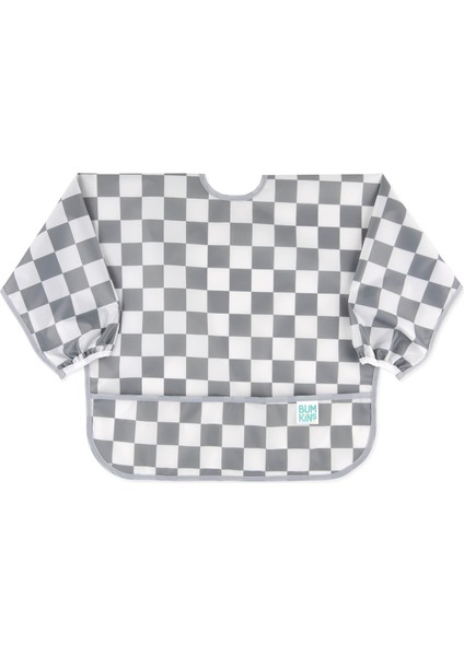 Uzun Kollu Önlük (6-24 Ay) - Charcoal Check