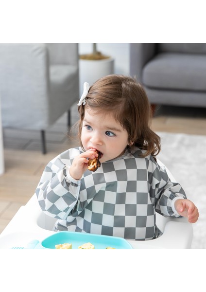 Uzun Kollu Önlük (6-24 Ay) - Charcoal Check fırsatları