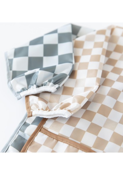 Uzun Kollu Önlük (6-24 Ay) - Charcoal Check indirimleri