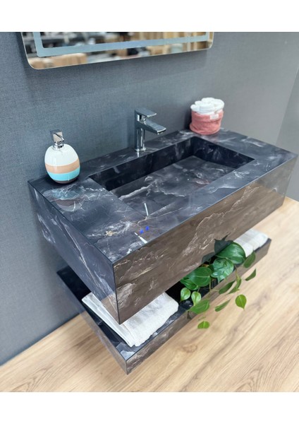Porselen Banyo Lavabosu - Gri L11 fiyatları