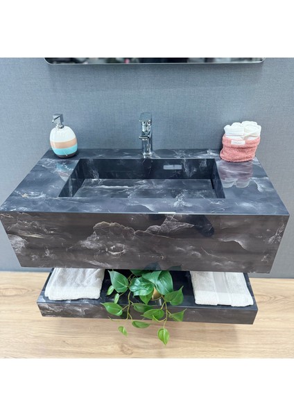 Porselen Banyo Lavabosu - Gri L11 modelleri