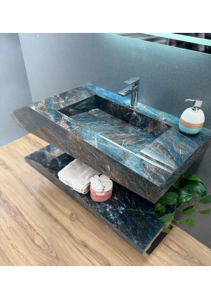 Porselen Banyo Lavabosu - Turkuaz L12 fiyatları