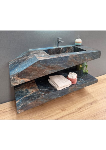 Porselen Banyo Lavabosu - Turkuaz L12 modelleri