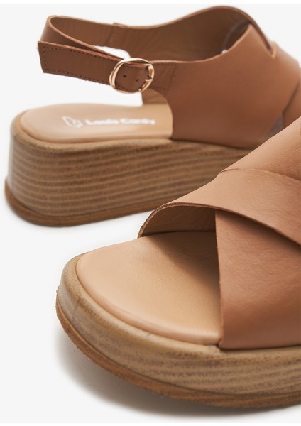 Holly Taba Hakiki Deri Kadın Sandalet indirimleri