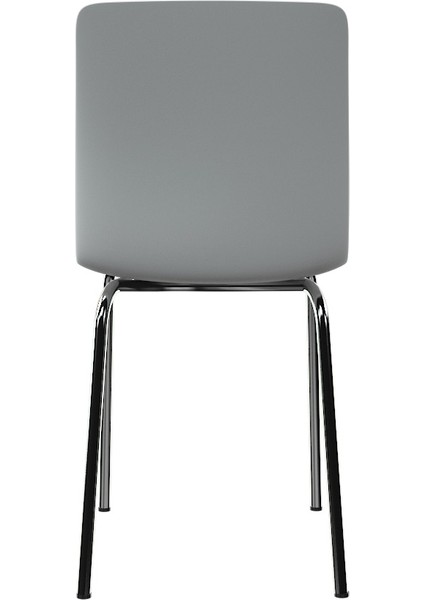 Casella Dalmi Krom Metal Ayak Plastik Beyaz Sandalye Mutfak Salon Çalışma Sandalyesi 1 Adet Beyaz fiyatları