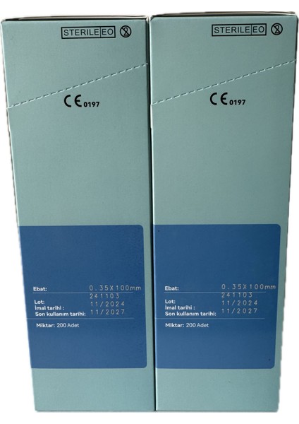 Akupunktur Iğnesi Kuru Iğne 0.35X100 mm 200LÜK Paket 2 Kutu 400 Adet fiyatları