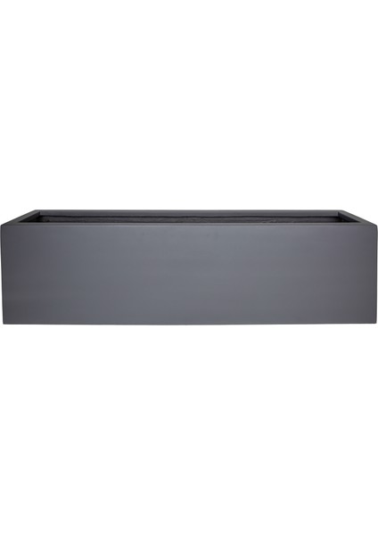 Fiber Saksı Dikdörtgen Seperatör Antrasit 100X20X25 Cm.