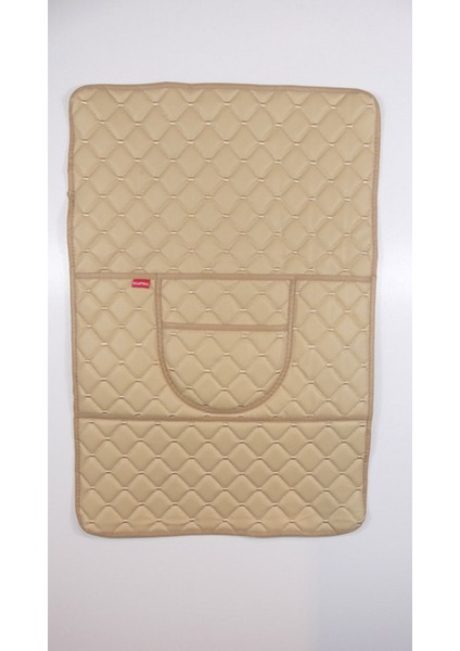 lüks Deri Cepli Araç Koltuk Arkası Organizer Bej