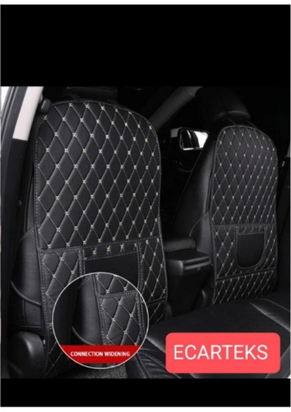 lüks Deri Cepli Araç Koltuk Arkası Organizer Bej fiyatları