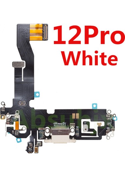 Apple iPhone 12 Pro Full Şarj Soketi (Beyaz)