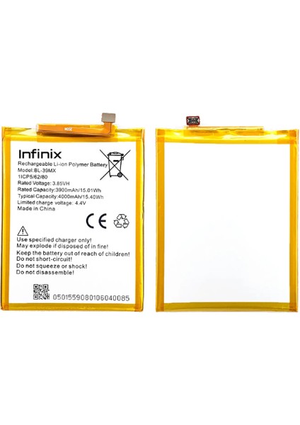 Infinix S5 Pro Uyumlu Batarya Pil Sıfır Orijinal