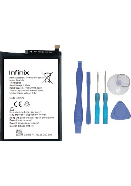 Infinix Note 11S Uyumlu Batarya Pil Sıfır Orijinal + Tamir Seti