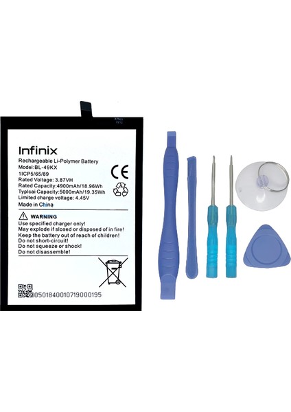 Infinix Note 11 Uyumlu Batarya Pil Sıfır Orijinal + Tamir Seti