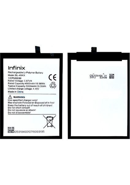 Infinix Hote 12 Uyumlu Batarya Pil Sıfır Orijinal