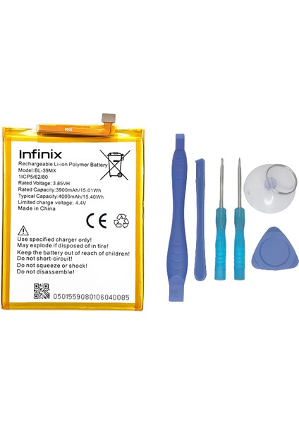 Infinix Ss Pro Uyumlu Batarya Pil Sıfır Orijinal + Tamir Seti