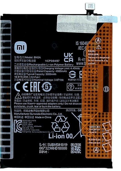 Xiaomi Redmi Note 10 5g - Bn 5A - Uyumlu Batarya Pil Sıfır