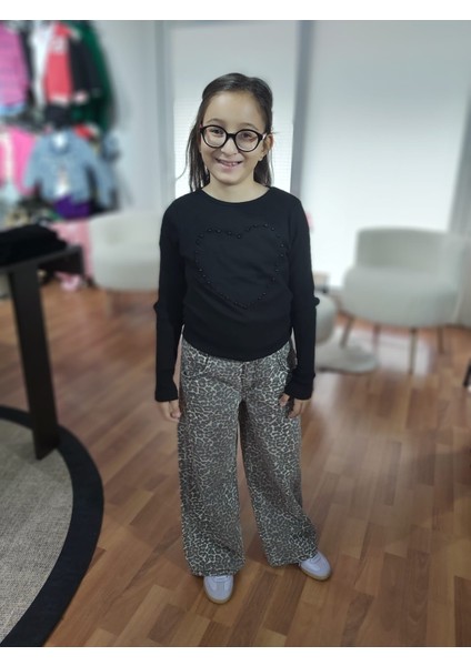 Kız Çocuk Kalp Detaylı Bluz modelleri