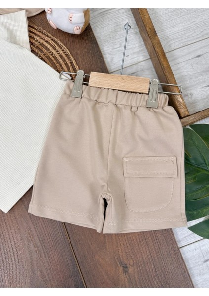 Safari Cep Detaylı Şapkalı Bebe Yaka Yazlık Erkek Bebek Takım fiyatları