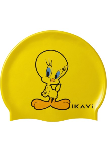 Ikavi Tweety Baskılı Silikon Yüzücü Bonesi