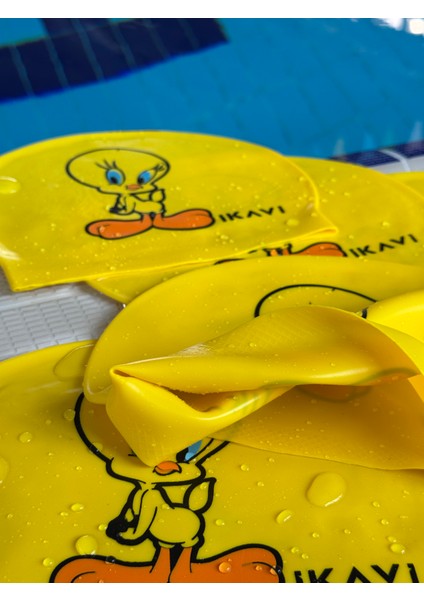 Ikavi Tweety Baskılı Silikon Yüzücü Bonesi modelleri