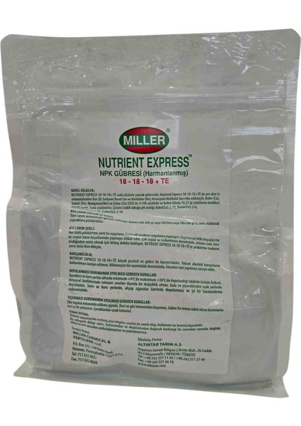 Nutrıent Express (18-18-18+Te) 1kg