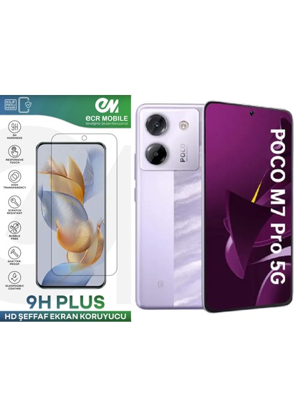 Poco M7 Pro Ekran Koruyucu Esnek Nano Cam Tam Uyumlu Şeffaf