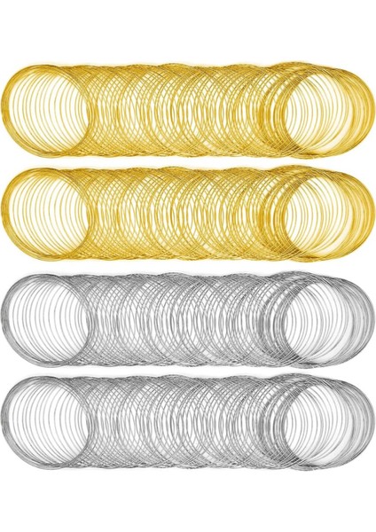 Hafıza Boncuk Teli Mücevher Teli Çelik Hafıza Teli 400 Ilmek 2 Renk (Yurt Dışından)