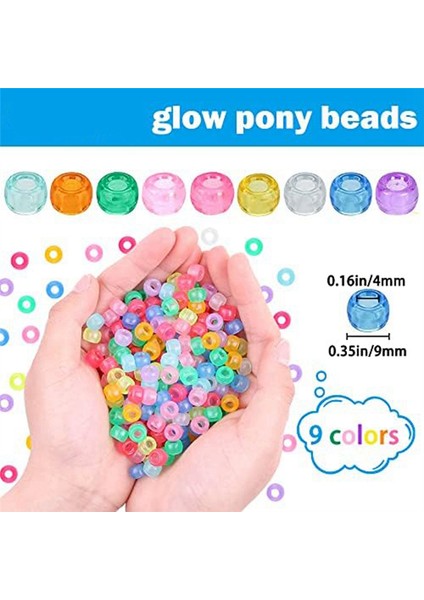 1900 Adet Karanlıkta Parlayan Boncuk Karışımı 9 Renk Parlayan Boncuk (Yurt Dışından) fırsatları