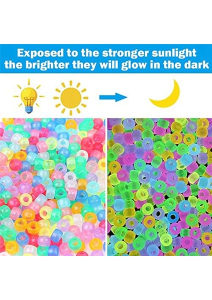 1900 Adet Karanlıkta Parlayan Boncuk Karışımı 9 Renk Parlayan Boncuk (Yurt Dışından) indirimleri