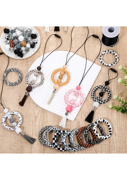 Silikon Boncuklu Yüzük Yapım Kitleri Dıy Kolye Için (Yurt Dışından) fiyatları