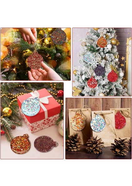 24 Parça Reçine Kalıpları 2 Stil Halatlı Noel Süsü Kalıbı Mavi (Yurt Dışından)
